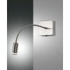 Fabas Luce Portici Wandleuchte LED Nickel-Matt, 1-flammig