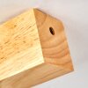 Barbengo Deckenleuchte Holz hell, Schwarz, 2-flammig