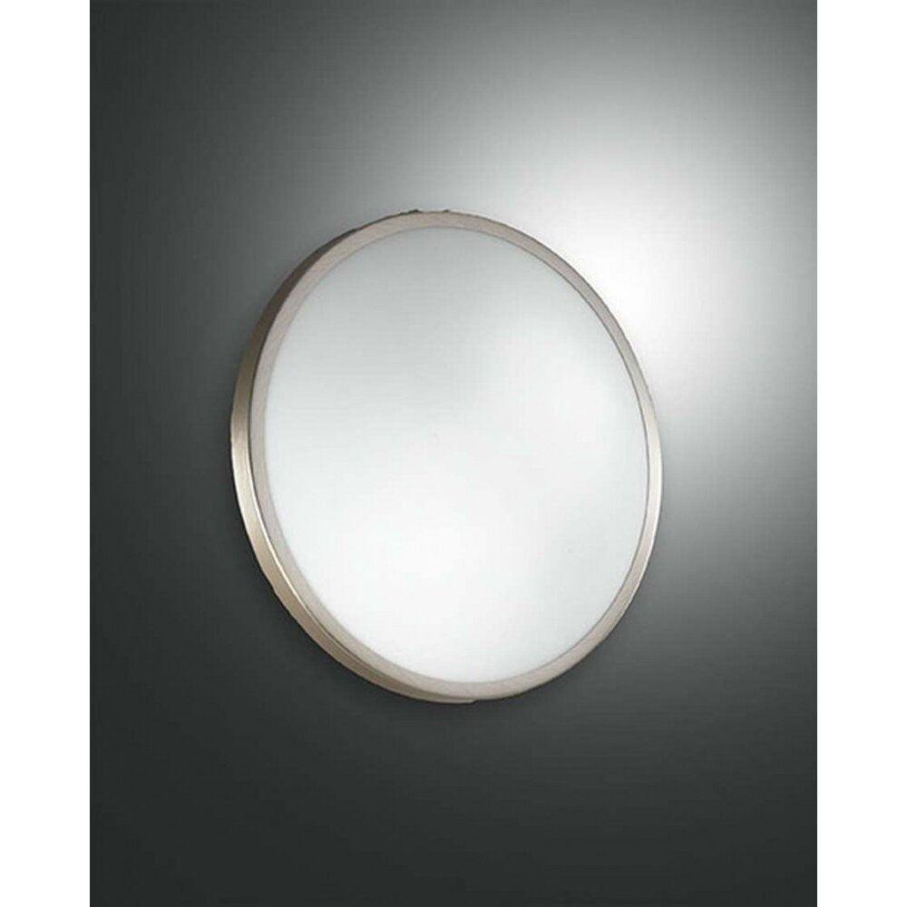 Fabas Luce PLAZA Wandleuchte Nickel-Matt, 1-flammig main product photo