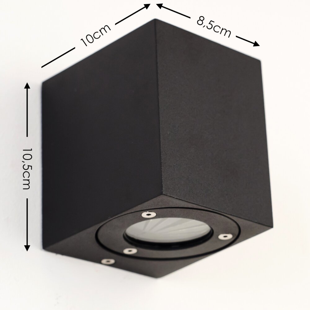 Orsa Außenwandleuchte LED Schwarz, 2-flammig main product photo