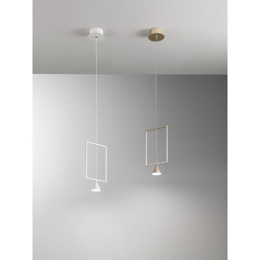 Fabas Luce Sirio Pendelleuchte LED Weiß, 1-flammig main product photo