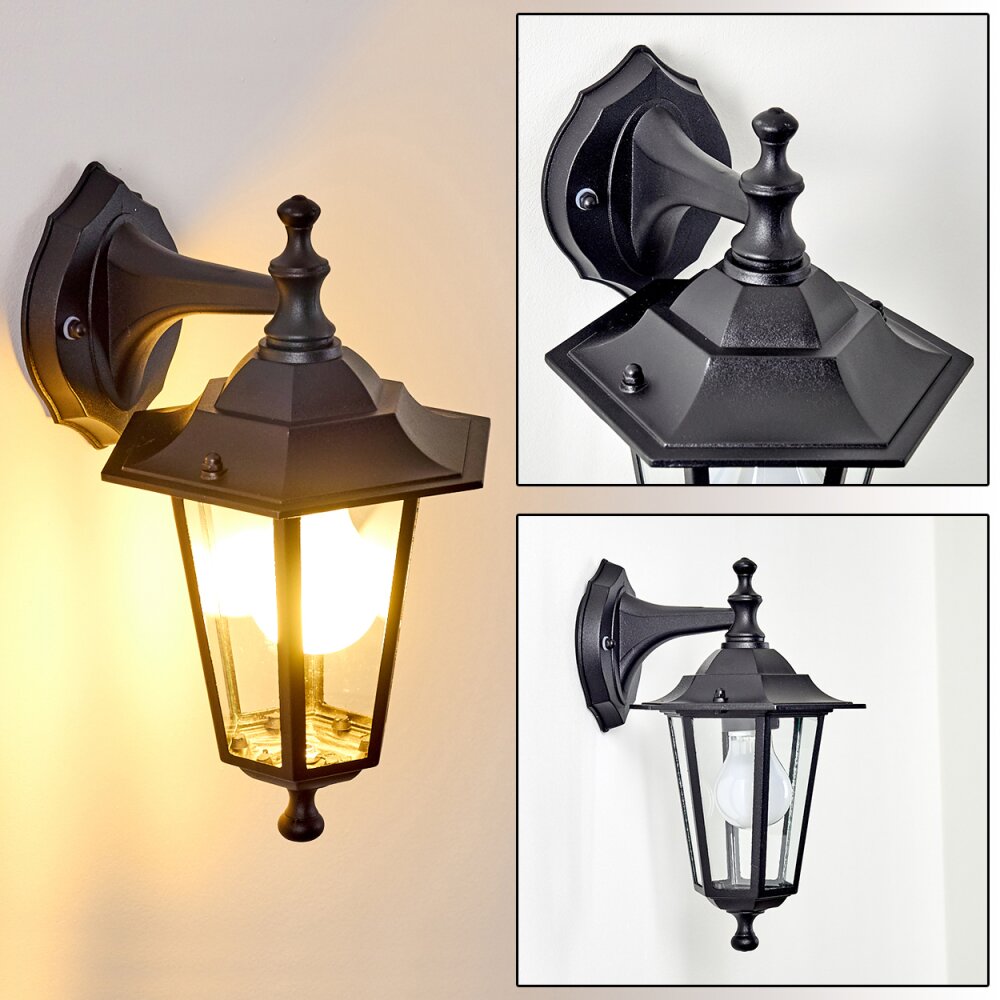 Valtimo Außenwandleuchte Schwarz, 1-flammig main product photo