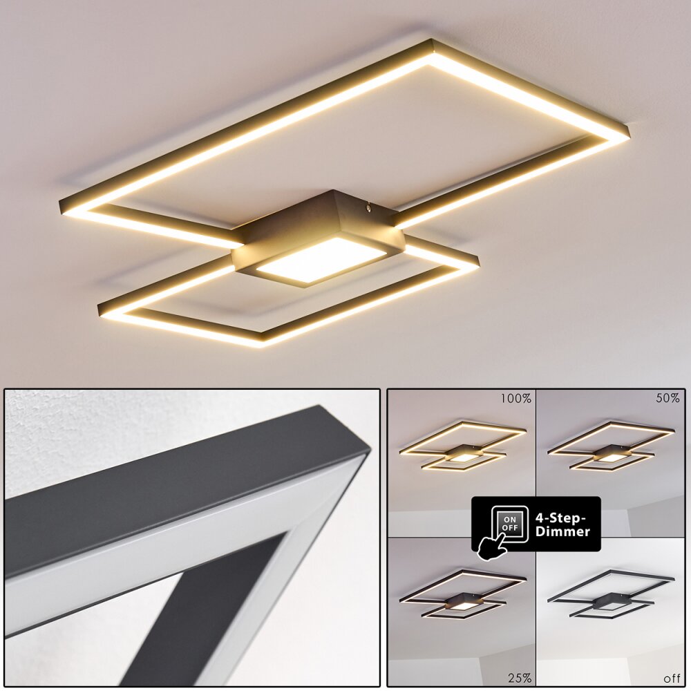 Narpes Deckenleuchte LED Anthrazit, 1-flammig main product photo