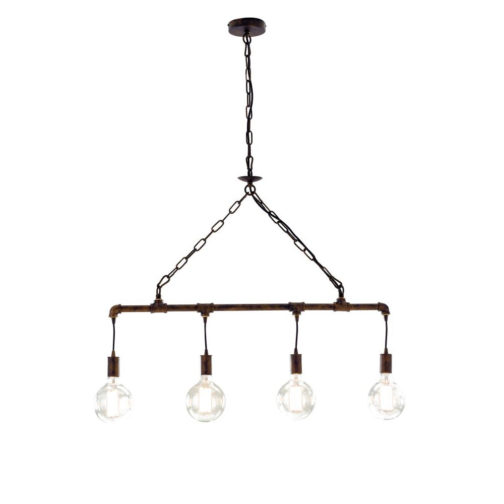 Lutec AMACORD Pendelleuchte Braun, 4-flammig main product photo
