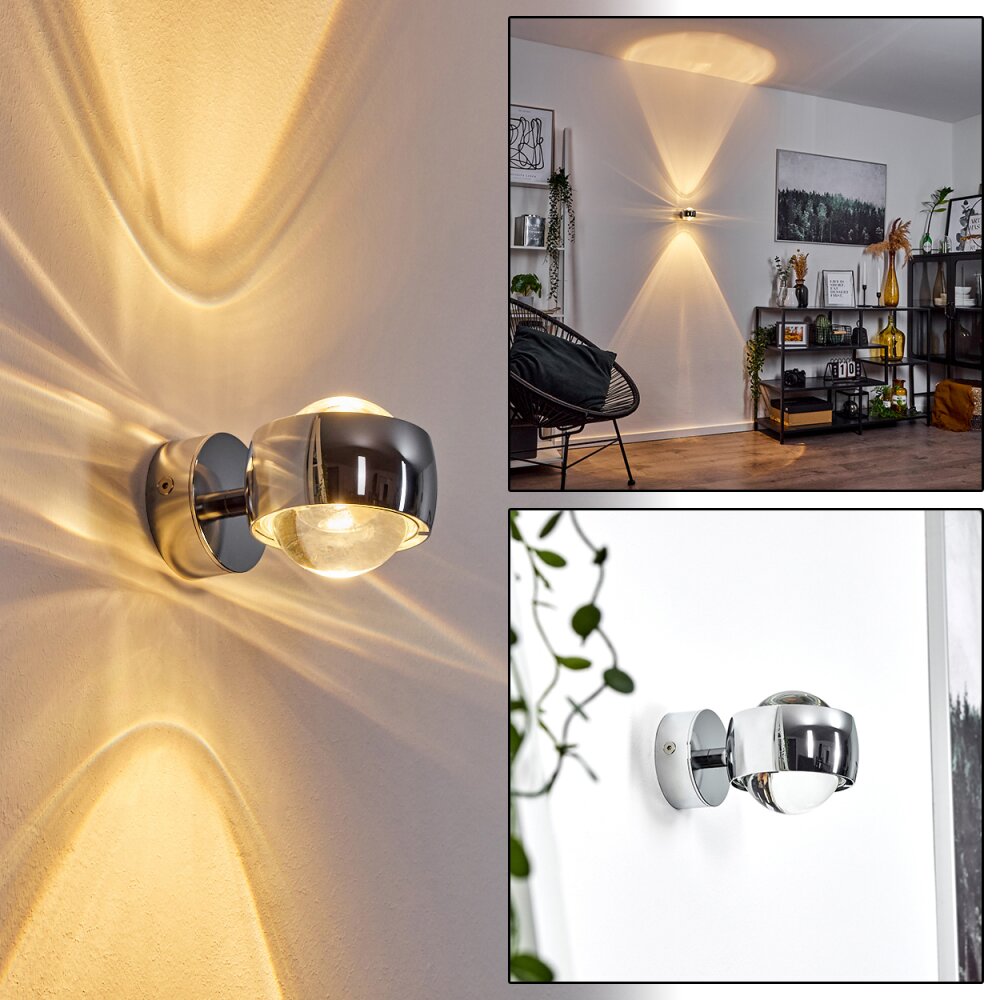 Sapri Wandleuchte Chrom, 1-flammig main product photo