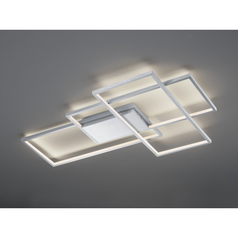 Trio Leuchten Thiago Deckenleuchte LED Nickel-Matt, 1-flammig, Fernbedienung, Farbwechsler main product photo