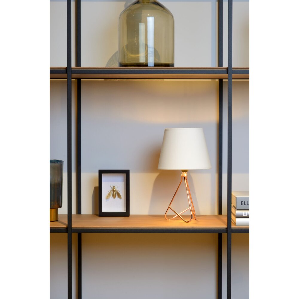 Lucide GITTA Tischlampe Kupferfarben, 1-flammig main product photo