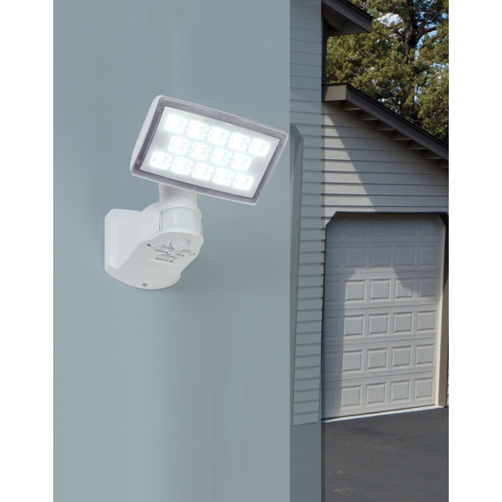 Lutec PERI Aussenwandstrahler LED Weiß, 1-flammig, Bewegungsmelder main product photo