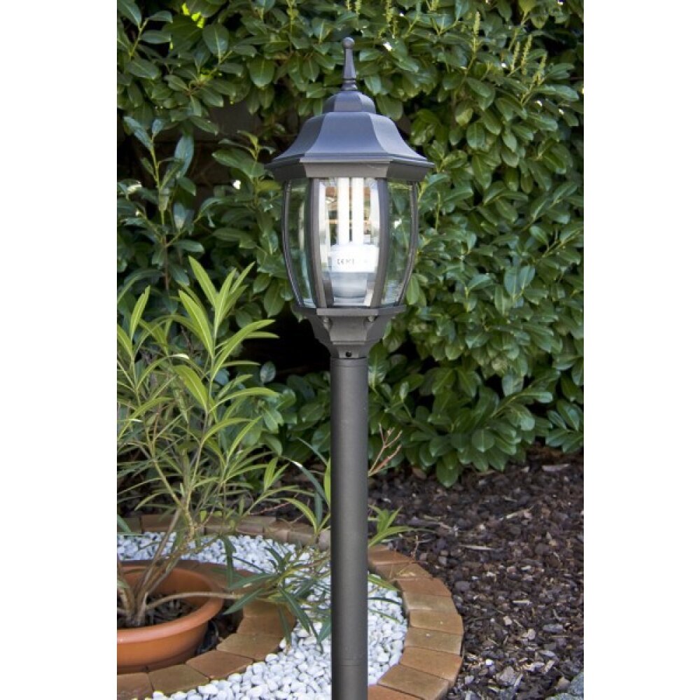 Lucide Tireno Außenstehleuchte Schwarz, Transparent, Klar, 1-flammig main product photo