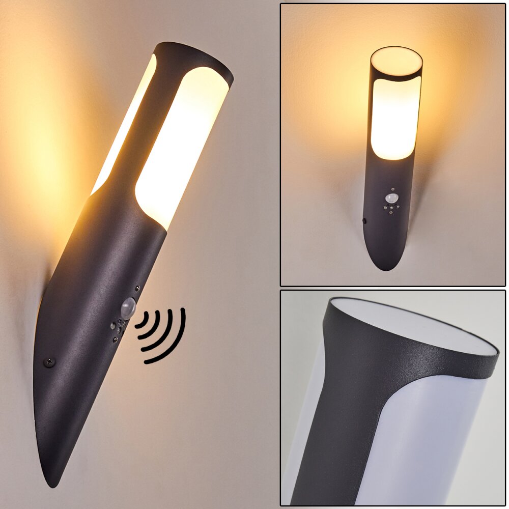 Nalmaibrück Außenwandleuchte Anthrazit, 1-flammig, Bewegungsmelder main product photo