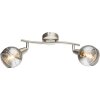 Globo ROMAN Deckenstrahler LED Nickel-Matt, 2-flammig