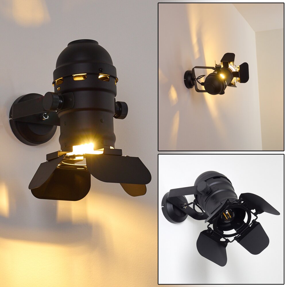 Lichinga Wandleuchte Schwarz, 1-flammig main product photo