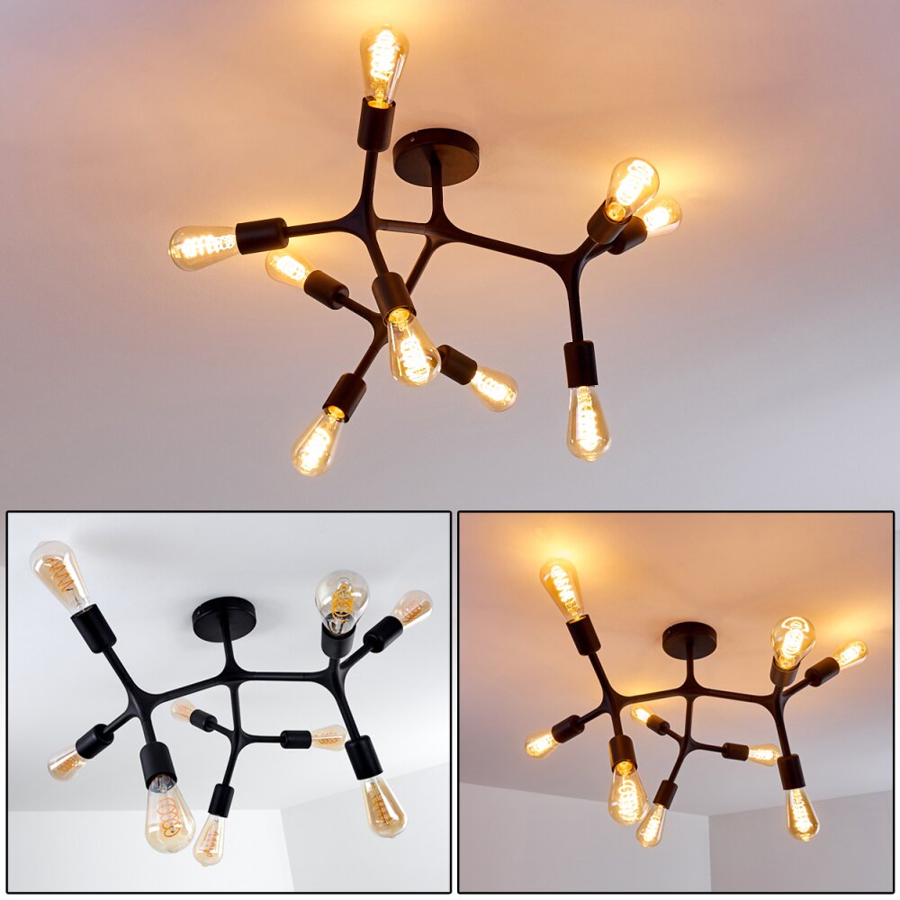 Bottnaryd Deckenleuchte Schwarz, 9-flammig main product photo