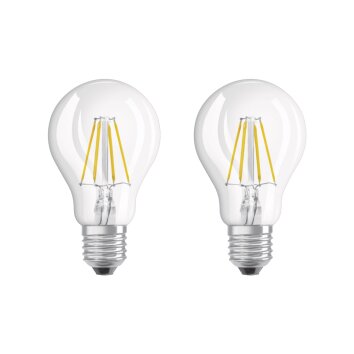 Osram LED 2er Set E27 4 Watt 2700 Kelvin 470 Lumen