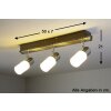 Trio Leuchten CLAPTON Deckenleuchte LED Aluminium, Chrom, Edelstahl, 3-flammig