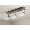 Trio Leuchten CLAPTON Deckenleuchte LED Aluminium, Chrom, Edelstahl, 3-flammig