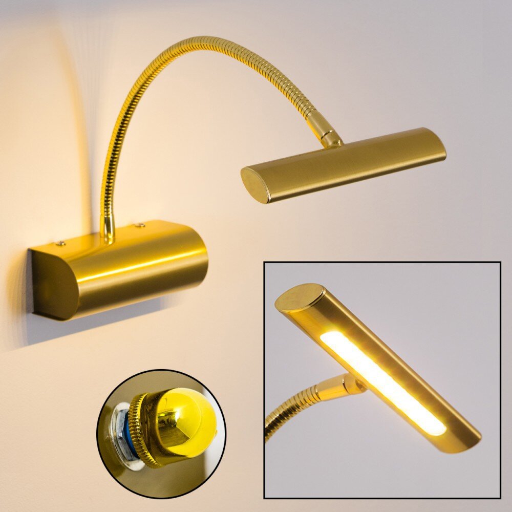 Trio Leuchten CURTIS Wandleuchte LED Messing, 1-flammig main product photo