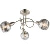 Globo ROMAN Deckenleuchte LED Nickel-Matt, 3-flammig