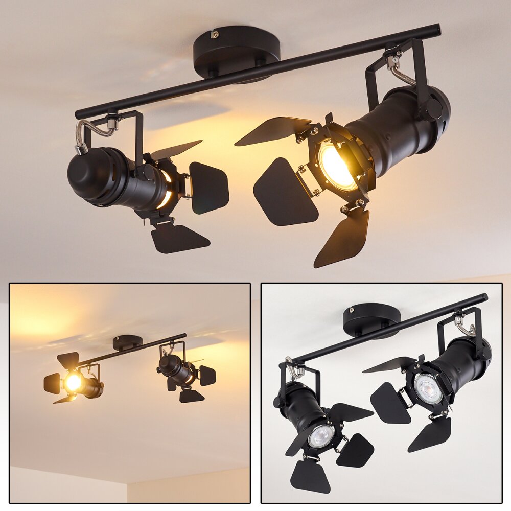 Lichinga Deckenleuchte Schwarz, 2-flammig main product photo