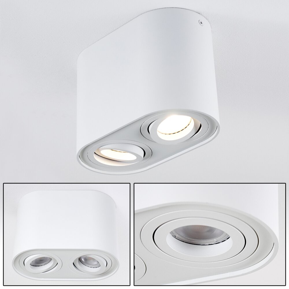 Quimper Deckenleuchte Weiß, 2-flammig main product photo