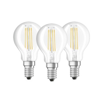 Osram LED 3er Set E14 4 Watt 4000 Kelvin 470 Lumen