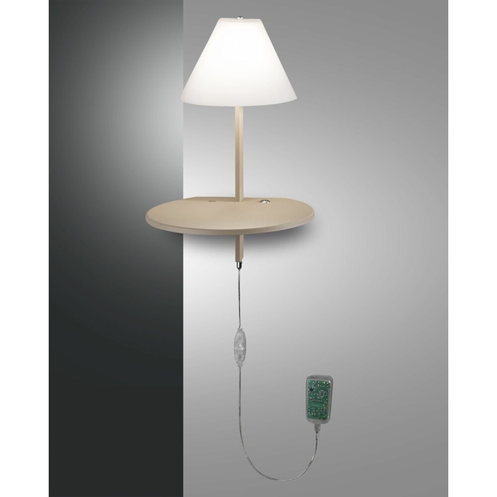 Fabas Luce Goodnight Wandleuchte LED Grau, 1-flammig main product photo
