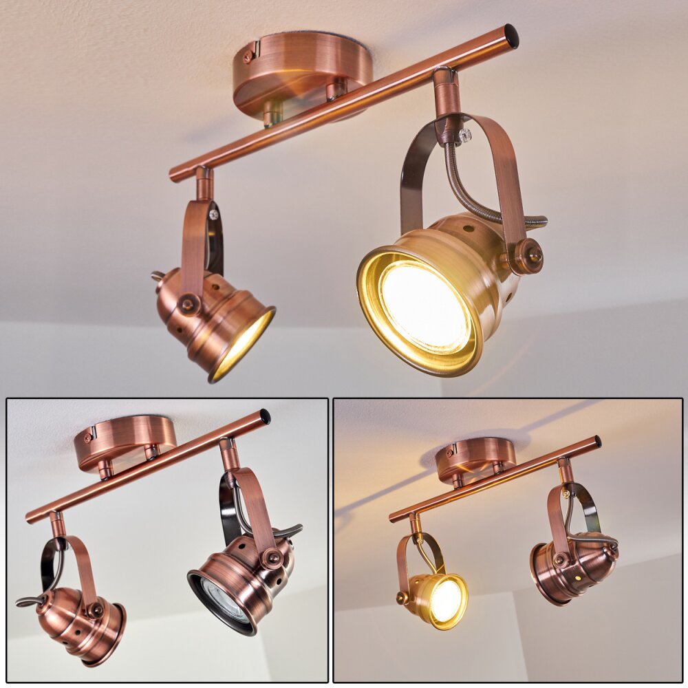 Aniak Deckenleuchte LED Kupferfarben, 2-flammig main product photo