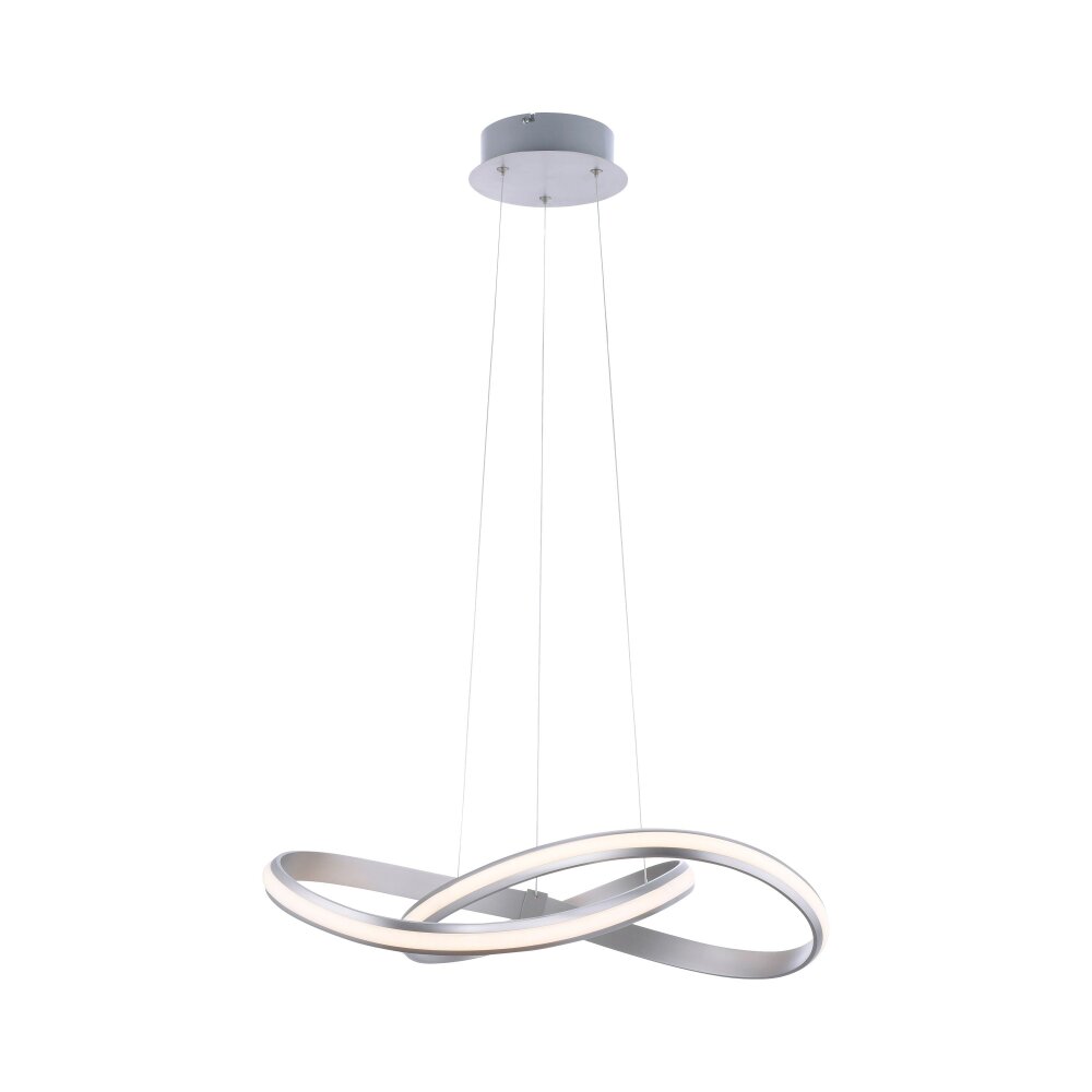 Leuchten Direkt Ls-MELINDA Pendelleuchte LED Edelstahl, 1-flammig, Fernbedienung, Farbwechsler main product photo