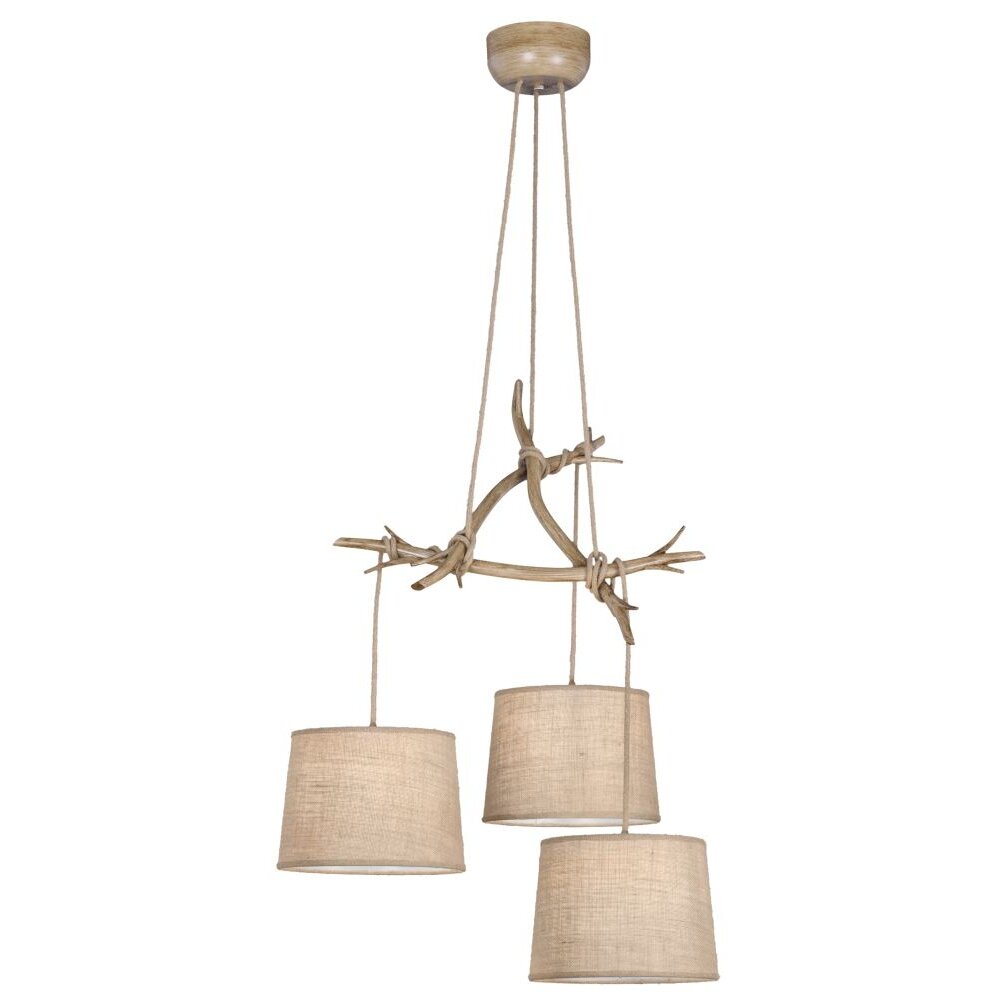 Mantra SABINA Pendelleuchte Braun, 3-flammig main product photo