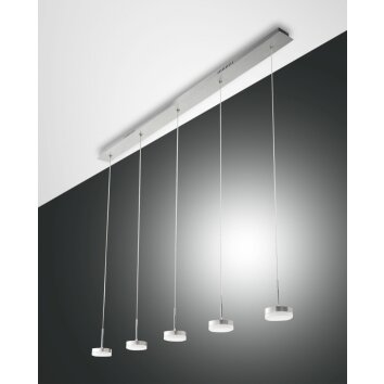 Fabas Luce Dunk Pendelleuchte LED Aluminium, 5-flammig