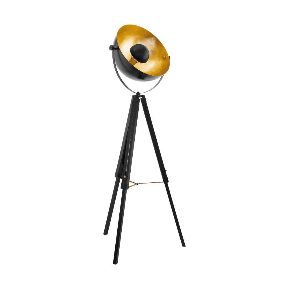 Eglo COVALEDA Stehleuchte Gold, Messing, Schwarz, 1-flammig main product photo