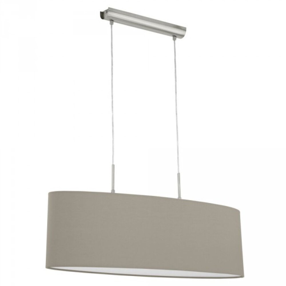 Eglo PASTERI Hängeleuchte Nickel-Matt, 2-flammig main product photo