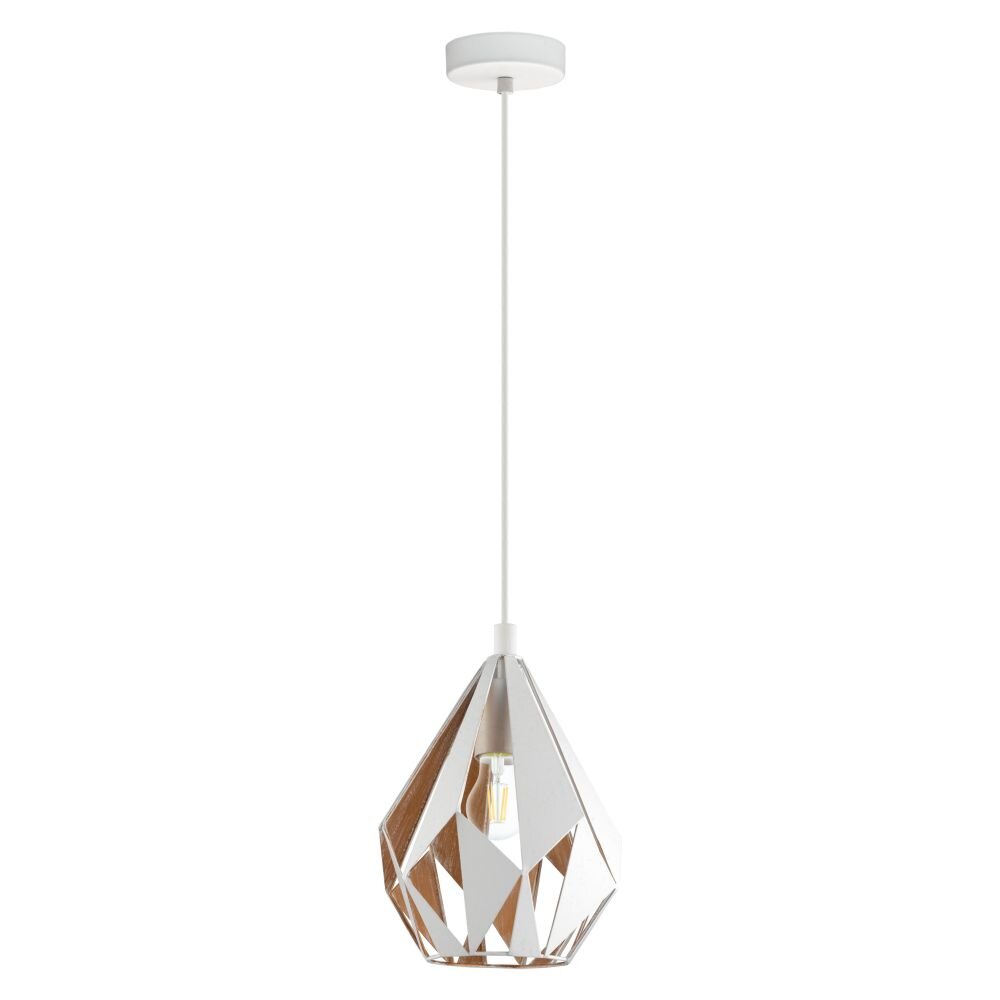 EGLO CARLTON Hängeleuchte Gold, Weiß, 1-flammig main product photo