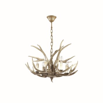 Ideal Lux CHALET Hängeleuchte Beige, 6-flammig
