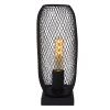 Lucide MESH Tischlampe Schwarz, 1-flammig