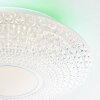 Brilliant Lucian Deckenleuchte LED Weiß, 1-flammig, Fernbedienung, Farbwechsler