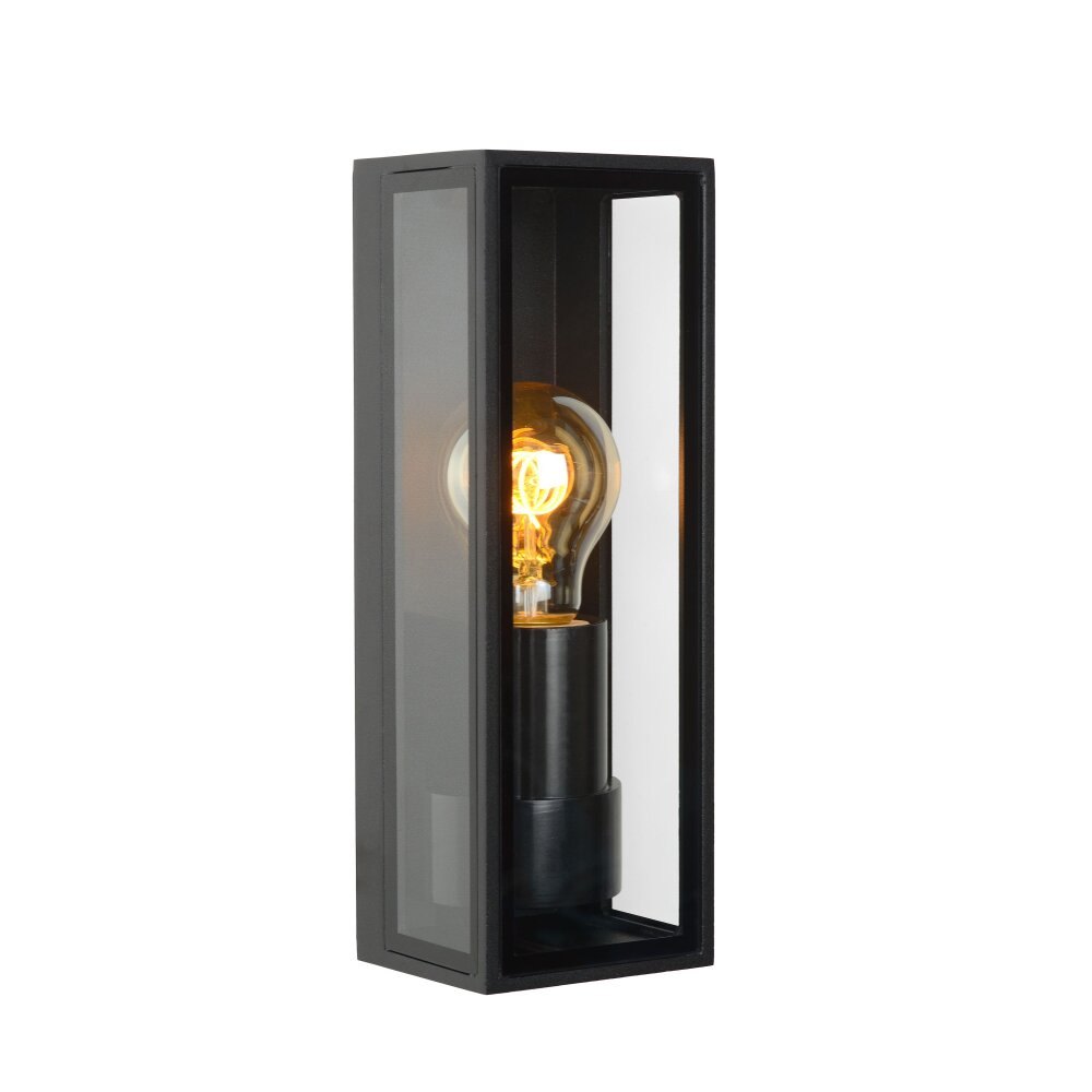 Lucide DUKAN Außenwandleuchte Schwarz, 1-flammig main product photo