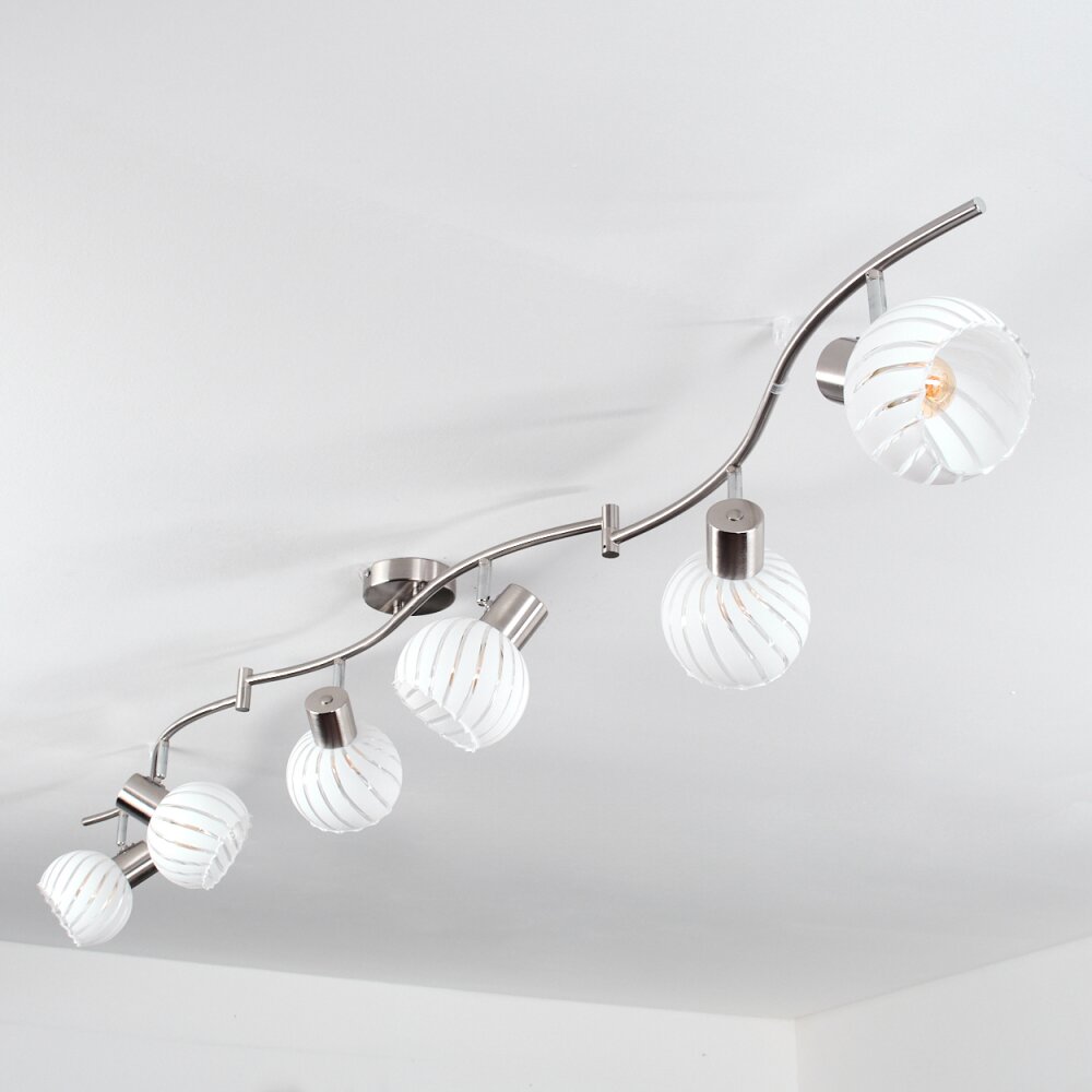 Globo WILLY Strahler Nickel-Matt, 6-flammig main product photo