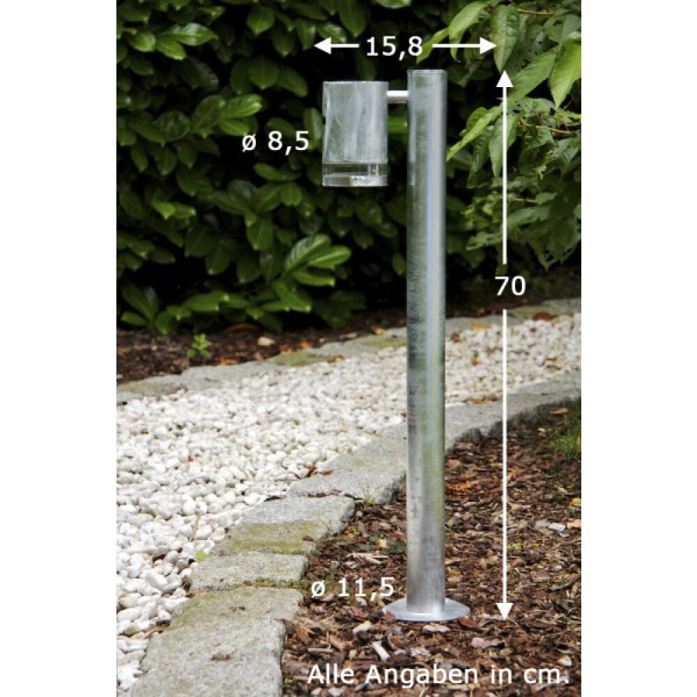 Konstsmide MODENA Außenstehleuchte Edelstahl, 1-flammig main product photo