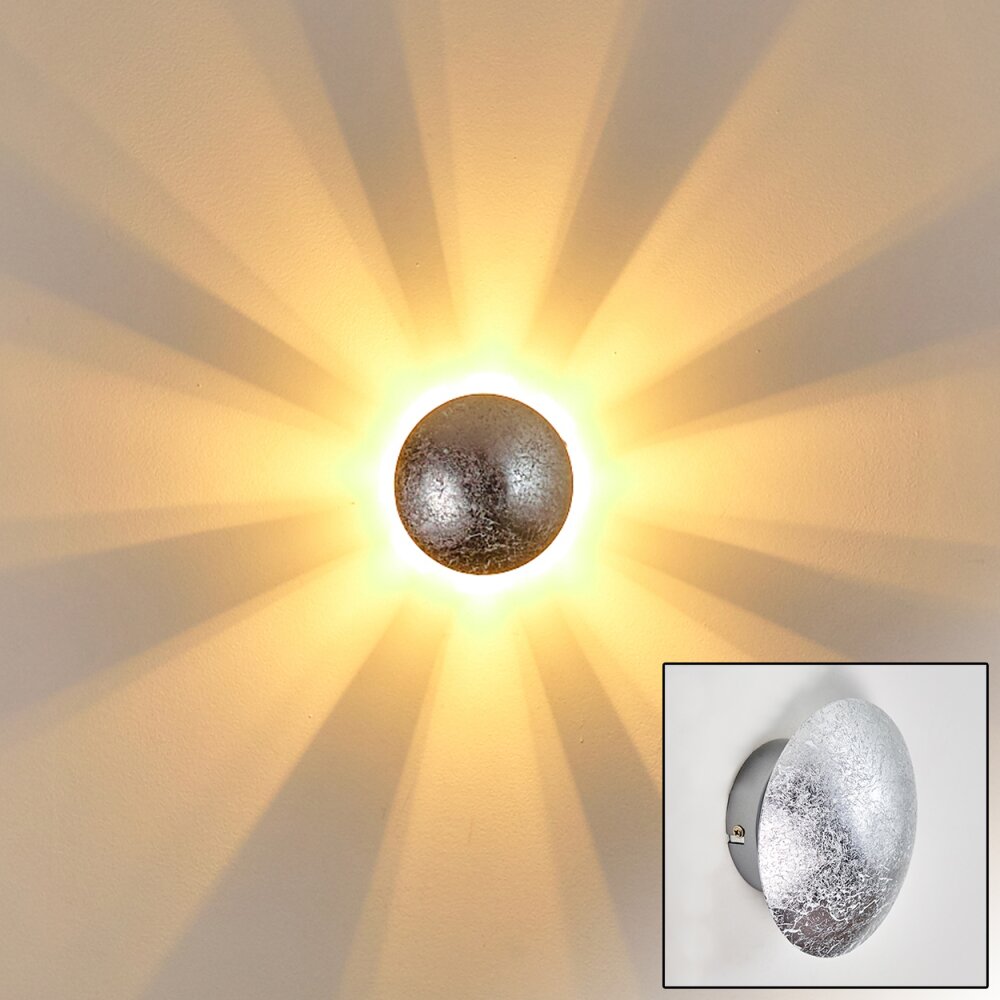 Mezia Wandleuchte Silber, 1-flammig main product photo