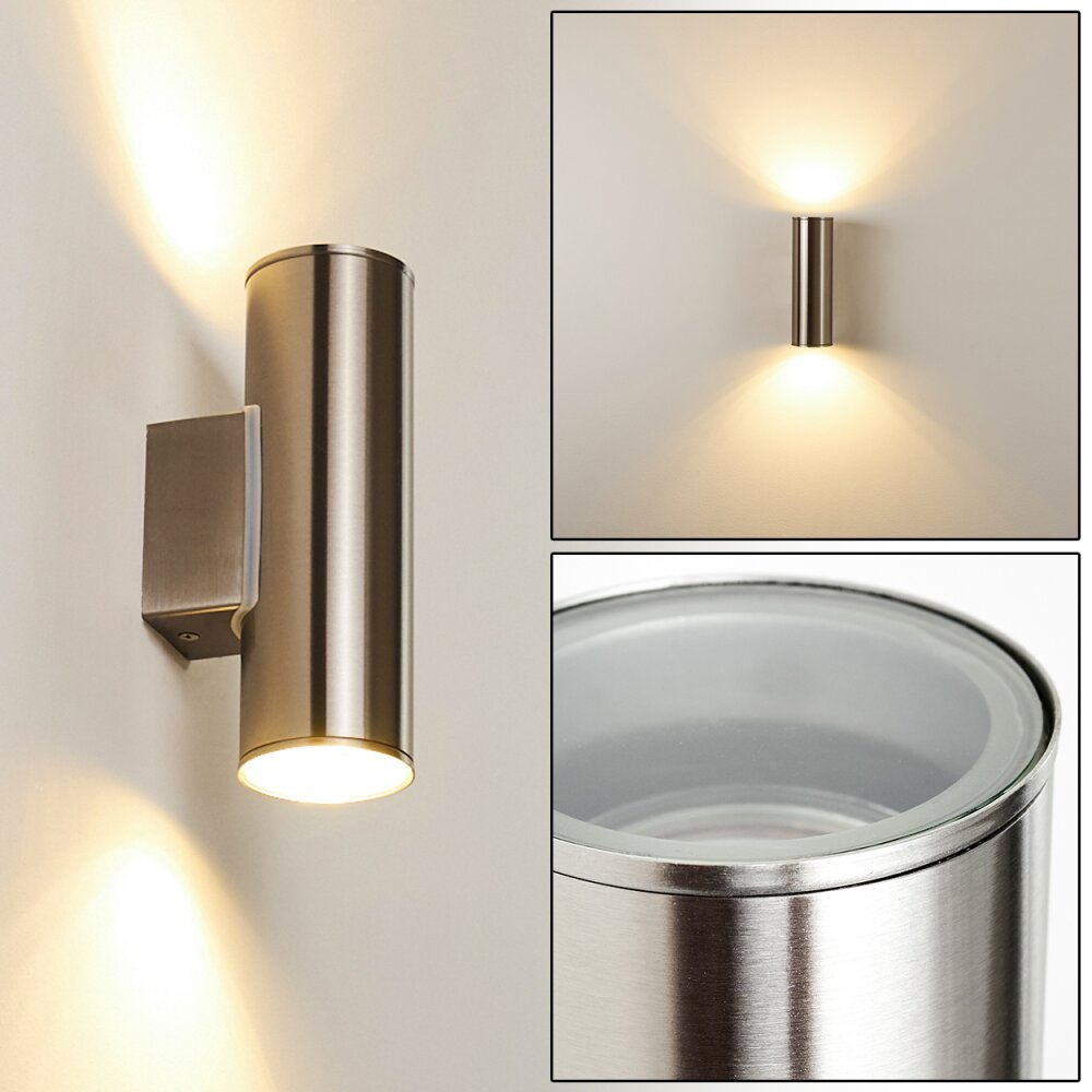 Brachy Außenwandleuchte LED Edelstahl, 2-flammig main product photo