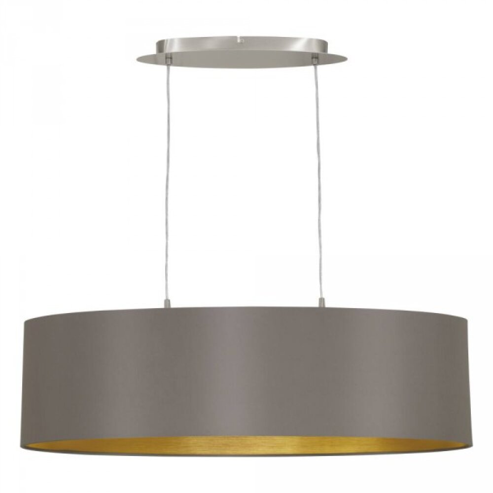 Eglo MASERLO Hängeleuchte Nickel-Matt, 2-flammig main product photo