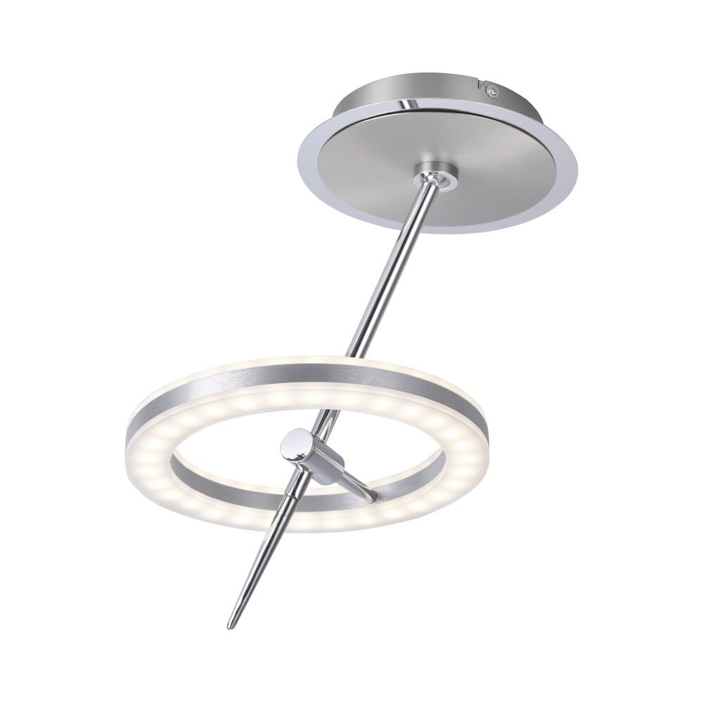 Paul Neuhaus Q-AMY Deckenleuchte LED Edelstahl, 2-flammig, Fernbedienung main product photo