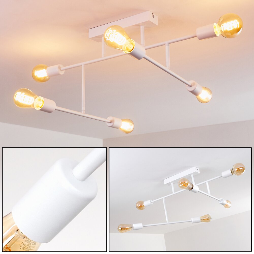 Cahaba Deckenleuchte Weiß, 6-flammig main product photo