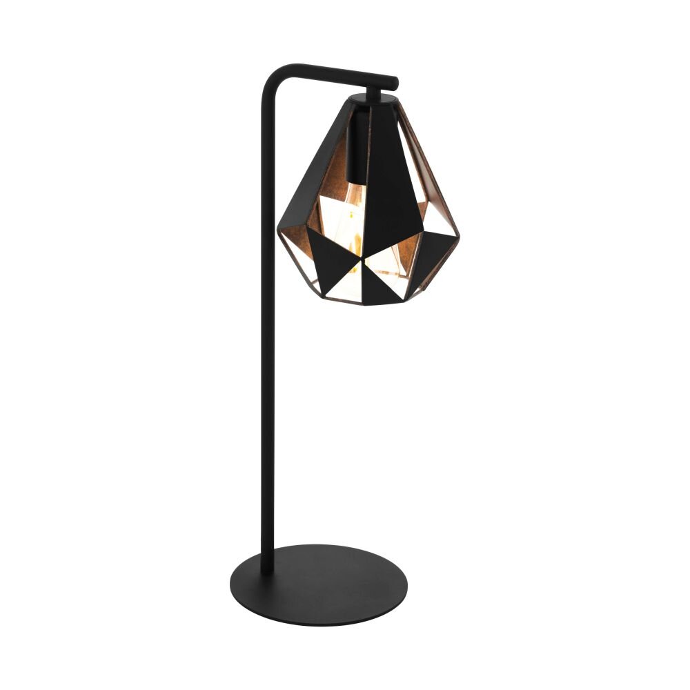 EGLO CARLTON Tischleuchte Kupferfarben, Schwarz, 1-flammig main product photo
