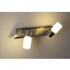 Trio Leuchten CLAPTON Wandleuchte LED Aluminium, Chrom, Edelstahl, 2-flammig