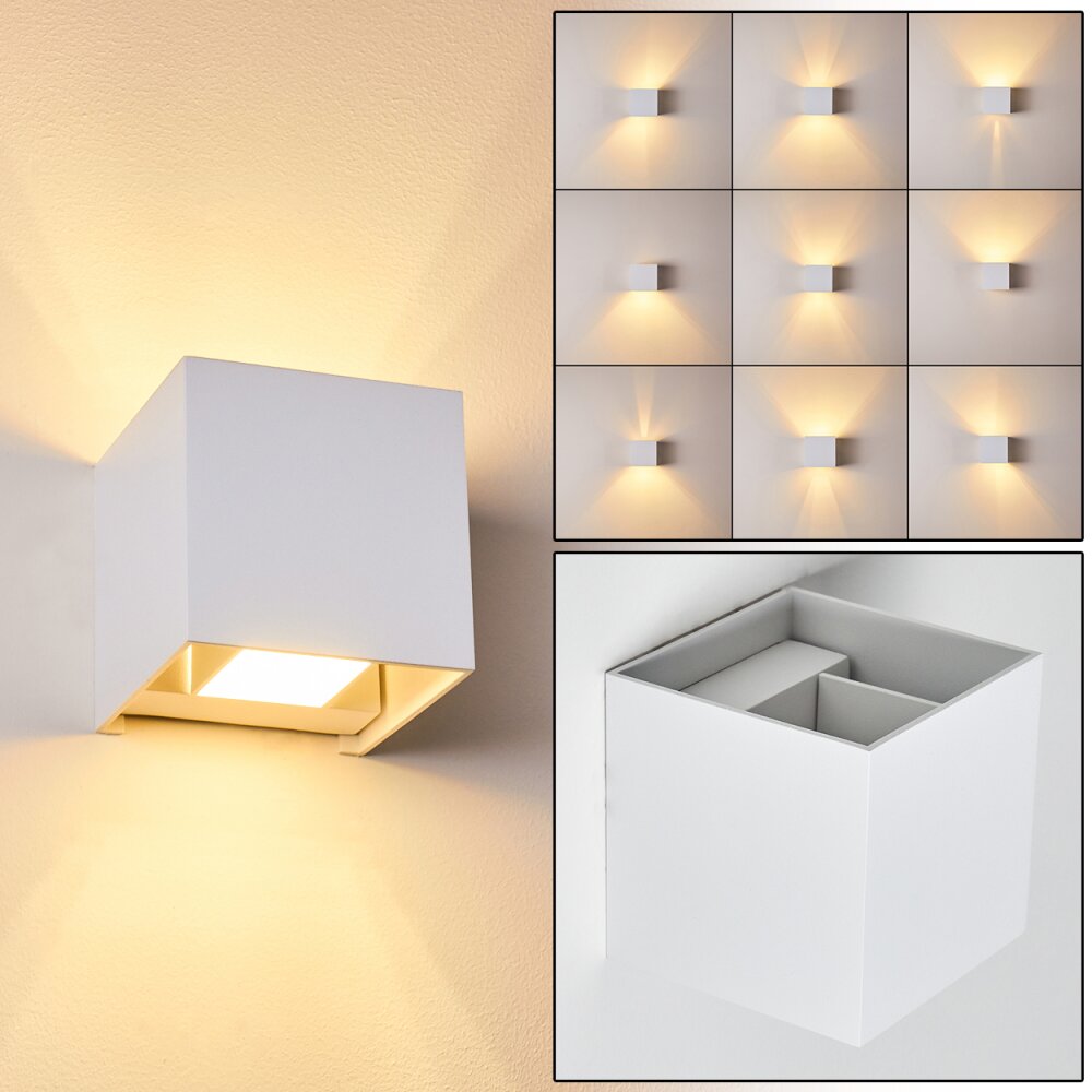 Badajoz Wandleuchte Weiß, 1-flammig main product photo