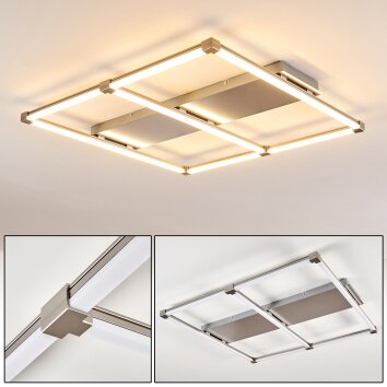 Beken Deckenleuchte LED Nickel-Matt, 1-flammig
