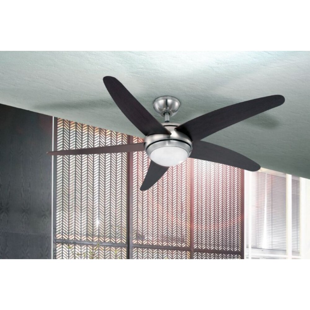 Globo FABIOLA Ventilator Edelstahl, Nickel-Matt, 1-flammig, Fernbedienung main product photo