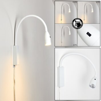 Alsea Bettleuchte LED Weiß, 1-flammig, Bewegungsmelder